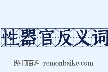 性器官反义词是什么意思的图片